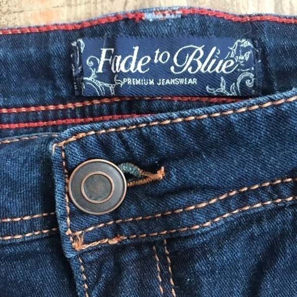 FADE to Blue stretch denim cut offs plus size 22W - Picture 4 of 10